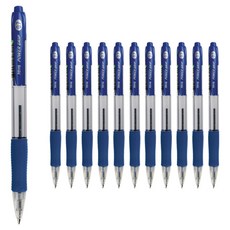 JAVAPEN Power Grip 油性原子筆 0.7mm, 藍色, 12個