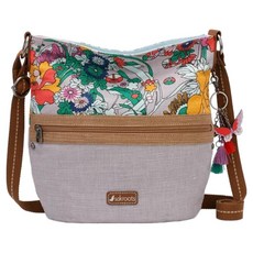 sakroots 女用軟質水桶肩背包/斜背包 KA2TQ18, VLILACFLOWERPOWER