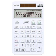 UNIONE 計算機 SL-400 14位數, 1個, 白色