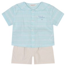 Happyland 嬰幼兒Cotta襯衫上下套裝