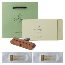 에룸포 우드바 차량용방향제 월넛 + 리필 스틱 2p 세트, 1세트, 하이엔드 니치
