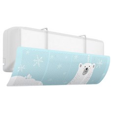 daysoy 可愛動物冷氣擋風板 03藍熊 ONE SIZE(90 x 27 cm), 1個, 單一商品