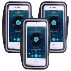 舒心便利健身戶外臂帶式手機殼 17.78公分 3入