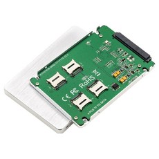컴스 SATA 변환 컨버터 TF Micro SD 카드 4포트 알루미늄 케이스, ks164, 1개, KS164