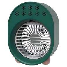 4YOU 露營迷你靜音桌上型氣氛燈水冷式風扇 A208, 綠色