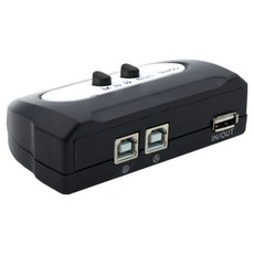 Coms Mart USB 2.0 選擇器 2-1 USB A型 1埠 / USB B型 2埠 手動切換器, 1個, LC053-1