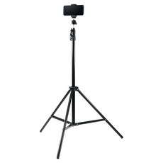 Coms 賣場可折疊高度可調角度可調智慧型手機三角架 + 固定導架套組, 1套, 混色, IF609