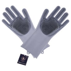 DING DONG PET 寵物除廢毛手套刷具 雙手組 33.5 x 12.5 cm, 1個, 灰色