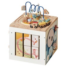 Ki&Bi 幼兒火車雲霄飛車多功能積木, 1個, 混合顏色