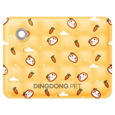 딩동펫 반려동물 애니멀 아이스 쿨매트, 옐로우, 1개
