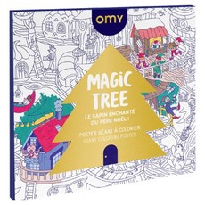 omy 著色海報 魔法樹 POS96, 1個, 混合色