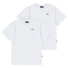 널디 남녀공용 25SS 스몰 로고 반팔 티셔츠 2p