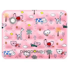딩동펫 반려동물 애니멀 아이스 쿨매트, 핑크, 1개