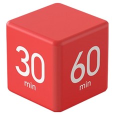 호후 이머큐브 시간관리 다용도 타이머, 1개, 레드계열