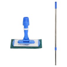 Clean Mate 魔鬼氈菜瓜布拖把二段桿組, 1套