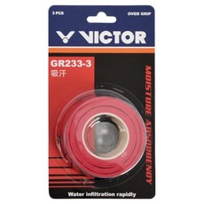 빅터 배드민턴 오버 그립 3p GR233-3, 레드 D, 1개