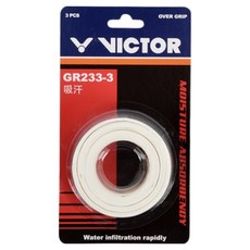 VICTOR 勝利體育 羽球握把布 3入 GR233-3, 1個, 白色 A