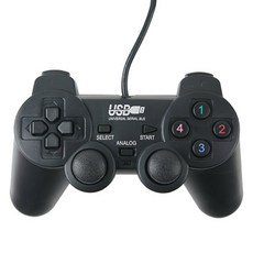 Coms 賣場 USB 搖桿 有線控制器 遊戲手把, 1個, ITB104