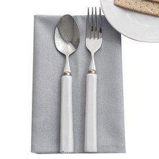 Sugar Cotton素色亞麻餐巾, 灰色, 5個, 1入