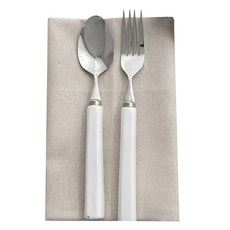 Sugar Cotton素色亞麻餐巾, 自然色, 5個, 1入