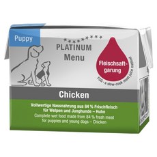 플래티넘 퍼피 강아지 어덜트 메뉴 습식사료, 90g, 1개, 닭