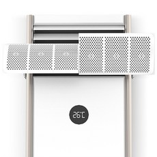 여신 무타공 상하좌우 조절가능 업소용 스탠드 에어컨 바람막이 30 x 67 cm, 1개