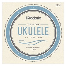 D'Addario Shimro樂器 鈦金屬中音烏克麗麗弦 437112 EJ87T, 1個, 混合色