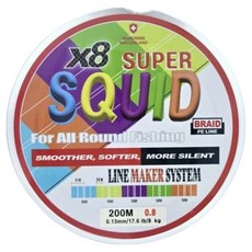 MONCROSS SWITZERLAND SQUID PE 8股編織釣魚線, 1個