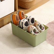 Glo-us 空間活用鞋櫃 L, 綠色, 1層