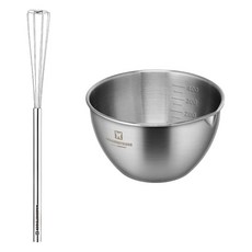 WAGENSTEIGER 方形小號打蛋器 + 中號攪拌碗組合, 1套, 單一顏色, 方形小號打蛋器 + 中號攪拌碗