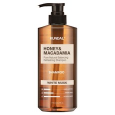 KUNDAL 昆黛爾 蜂蜜澳洲堅果香氛洗髮精 白麝香, 718ml, 1個