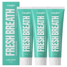 Garglin 清新口氣牙膏 萊姆薄荷香, 3個, 120g