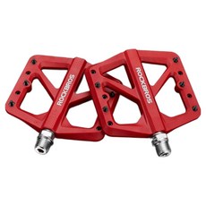 ROCKBROS 洛克兄弟 Fixie 公路車 MTB 平面 輕量 自行車腳踏 M906, 2個, 紅色