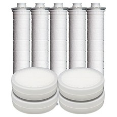 IOnpOLIS Daelimbath 3層除氯蓮蓬頭濾芯 4入+白色濾心 5 入組, 1組, 無香味