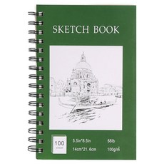 올라이크 스케치 드로잉북 그린 140 x 216 mm, A5, 1개
