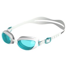 speedo 女款Aqua Pure泳鏡 8-090044284, 1個, 白+藍