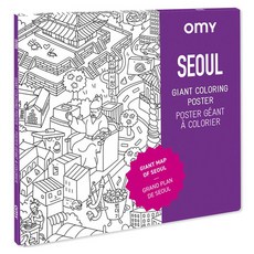오마이 컬러링 포스터 서울 POS25, 혼합색상, 1개