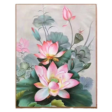 Rootwell Life DIY數字油畫套組 40 x 50 cm, 1套, 蓮花