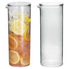 mir PC透明纖薄冰箱水瓶, 2個, 880ml, 透明