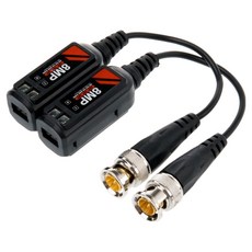 컴스마트 Balun CCTV 신호연장 8MP 2P 나사 타입 BNC 리피터, IF605, 1개