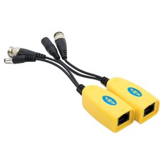 컴스마트 Balun CCTV 신호연장 8MP UTP 포트 DC전원 BNC 리피터, BB718, 1개