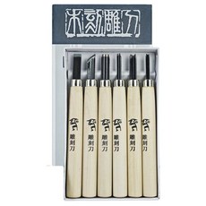 All is you 陶藝雕刻刀原木6件組