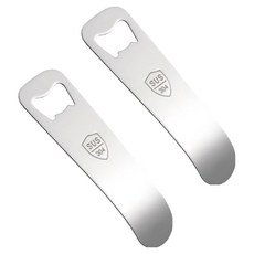 비즈온 스테인리스 맥주 오프너, 실버, 2개