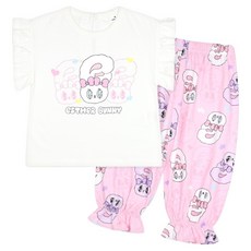 MilkBaby 유아용 통기성 에스더버니 솜사탕하트 파자마 상하의 세트
