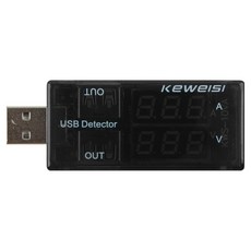 컴스 USB 테스터기 전류 전압 측정 KWS-10AV 2Port BB634, 1개