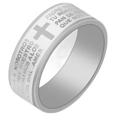 Dimis B 救贖玫瑰經戒指 11號, 銀色, 1個