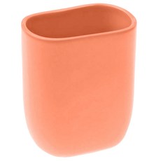 VERSA 陶製牙刷杯, 珊瑚橘, 簡約設計浴室收納好物, 1個