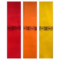 파인크렙 독일제 주름지 빨강 + 주황 + 노랑 세트, 50 x 250 cm, 3개