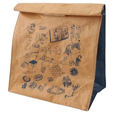 All is you 感性牛皮紙便當袋, 海軍藍, 1個