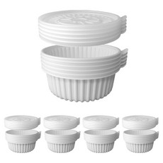 Bloom at home 馬鈴薯排骨湯/麻辣燙用白色小容器 25入 + 蓋子 25入組, 1套